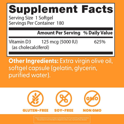 Doctor's Best Vitamin D3 5,000 IU
