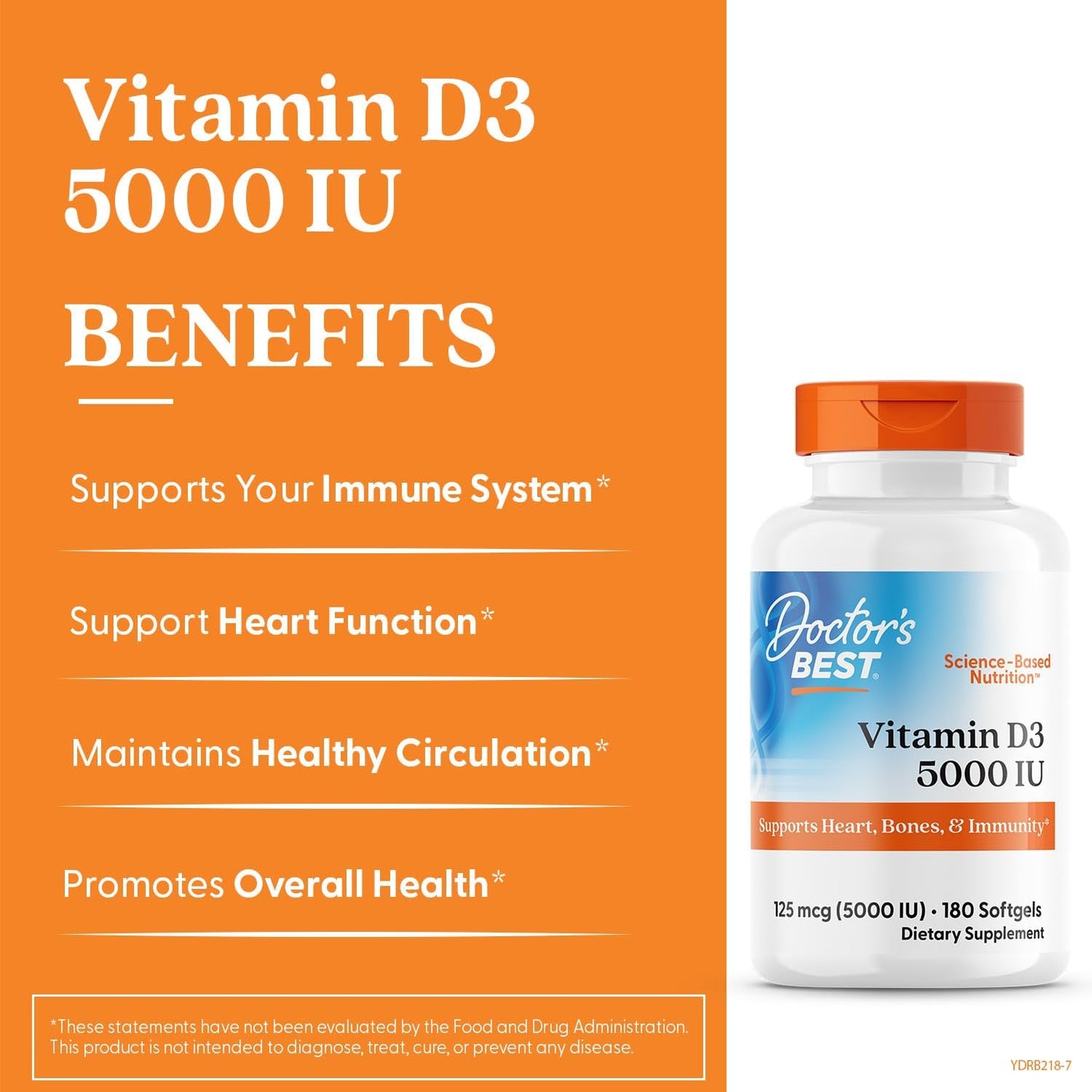 Doctor's Best Vitamin D3 5,000 IU