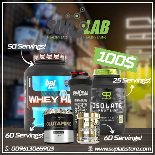 Whey HD + ISO Larry Wheels + Creatine Gold + Glutamine RedCon1 + Shaker